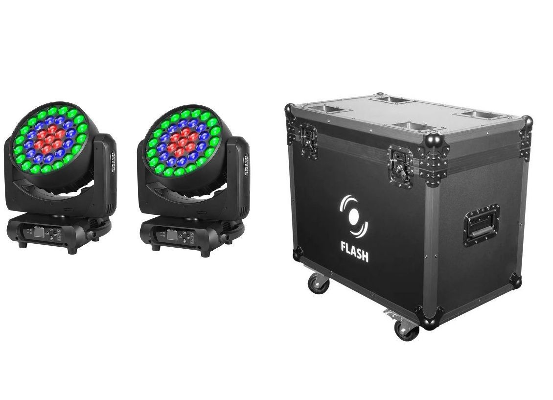 Flash EVENT MH-WASH Ring 600 SET2 - zestaw 2 głowic ruchomych + case (F7100772)