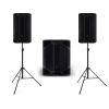 LD Systems 2x ICOA PRO 15 A + ICOA PRO SUB 21 A - zestaw nagłośnieniowy + statywy