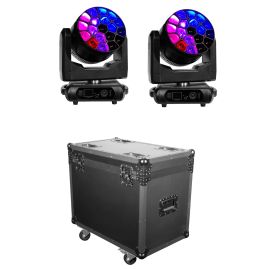 Flash 2x Wash FX300 - głowa ruchoma (para) + case