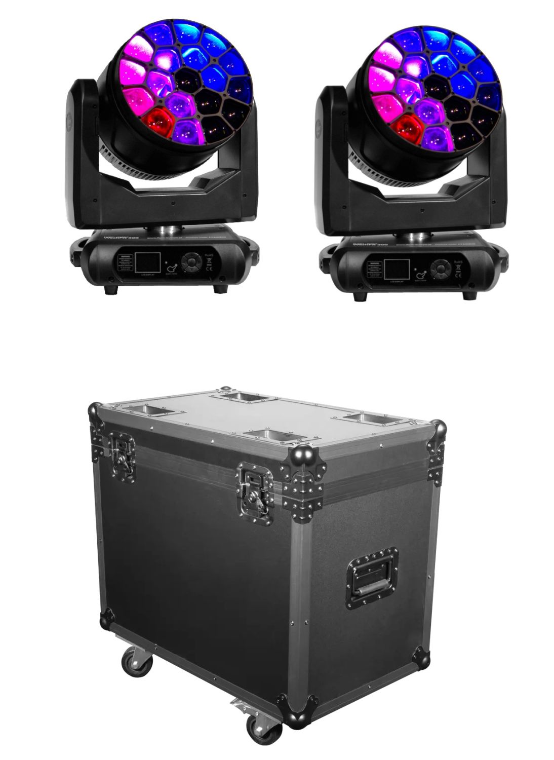 Flash 2x WashFX 300 - głowa ruchoma (para) + case