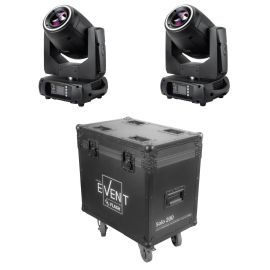 Flash 2x MH-SOLO200 - głowa ruchoma (para) + case