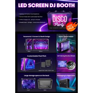 LC DJ Booth - stanowisko DJ z ekranami LED