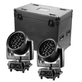 Flash 2x WashFX 1000 IP65 CRMX - głowa ruchoma WASH (para) + case