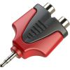 Roxtone RPAN350 - redukcja przejściówka wtyku 1 x 3.5mm stereo do 2 x RCA żeńska