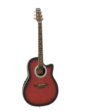 DIMAVERY RB-300 Rounded Back, red - gitara elektro-akustyczna