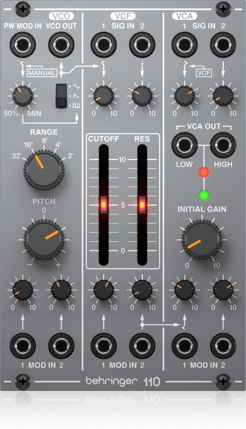 Behringer 110 VCO/VCF/VCA Moduł syntezatora modularnego