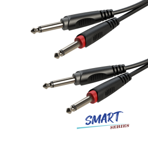 Roxtone SACC100L3 - Kabel audio 2x Jack 6.3mm / 2x Jack 6.3mm (3m)