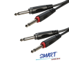 Roxtone SACC100L3 - Kabel audio 2x Jack 6.3mm / 2x Jack 6.3mm (3m)