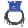 Roxtone SACC100L3 - Kabel audio 2x Jack 6.3mm / 2x Jack 6.3mm (3m)