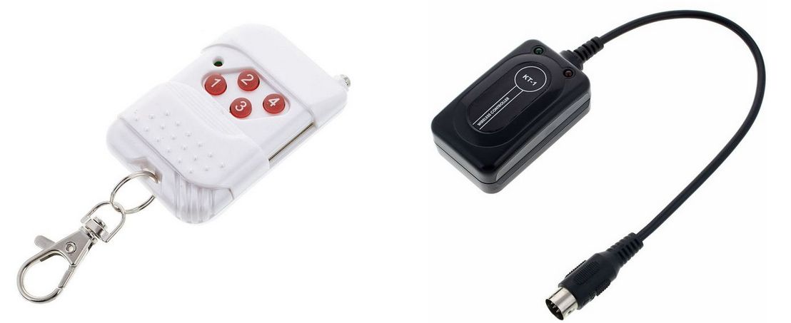 DJ POWER DF-V9CV - odbiornik KT-1 plus pilot do wytwornicy Evolights B-1000