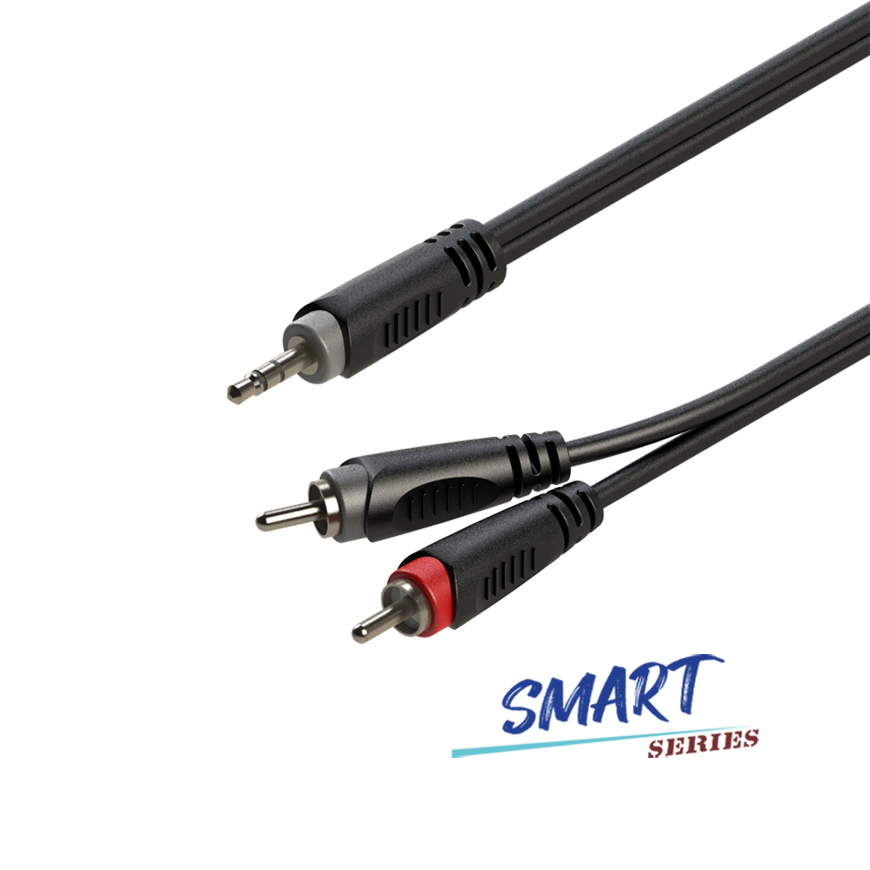 Roxtone SAYC150L3 - kabel mini jack stereo - RCA (3m)