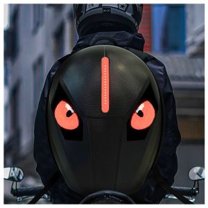  DH Style Cycling Backpack plecak rowerowy motocyklowy 2x ekran LED RGB oczy wodoodporny USB-A aplikacja Bluetooth 