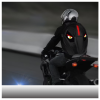  DH Style Cycling Backpack plecak rowerowy motocyklowy 2x ekran LED RGB oczy wodoodporny USB-A aplikacja Bluetooth 