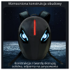  DH Style Cycling Backpack plecak rowerowy motocyklowy 2x ekran LED RGB oczy wodoodporny USB-A aplikacja Bluetooth 