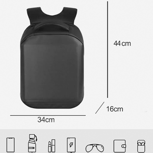  DH Style Led Backpack świecący plecak z ekranem LED RGB USB-A aplikacja Bluetooth 8 wbudowanych efektów wyświetlania 