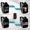  DH Style Led Backpack świecący plecak z ekranem LED RGB USB-A aplikacja Bluetooth 8 wbudowanych efektów wyświetlania 