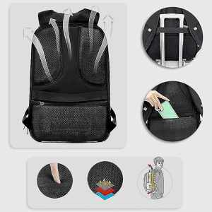  DH Style Led Backpack świecący plecak z ekranem LED RGB USB-A aplikacja Bluetooth 8 wbudowanych efektów wyświetlania 