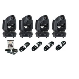 Showtec 4x Phantom 65 Spot + Briteq LD-512 BOX - zestaw