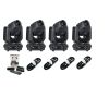 Showtec 4x Phantom 65 Spot + Briteq LD-512 BOX - zestaw