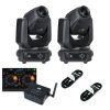 Showtec 2x Phantom 65 Spot + Das Light LIGHT RIDER LR512 - zestaw