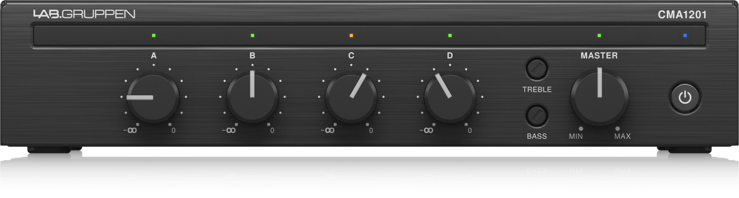 Lab Gruppen CMA1201 - wzmacniacz miksujący z 4 wejściami o mocy 1x120W