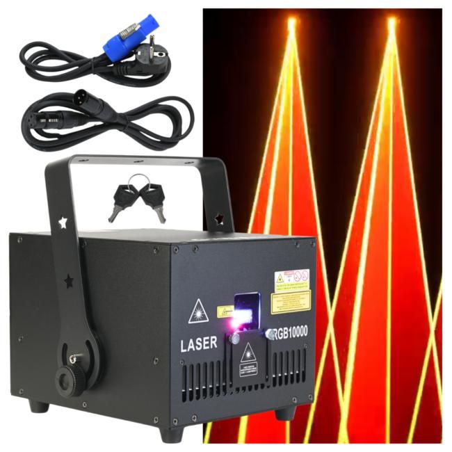 EVOLIGHTS LASER 10W RGB V2 sceniczne profesjonalne EVOLIGHTS LASER 10W RGB V2 sceniczne profesjonalne