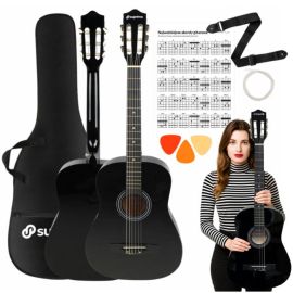 SUPRIMO CGS2 BK gitara klasyczna 4/4 czarna do nau