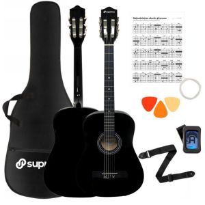 SUPRIMO CGS1 BK gitara klasyczna 4/4 czarna do nau