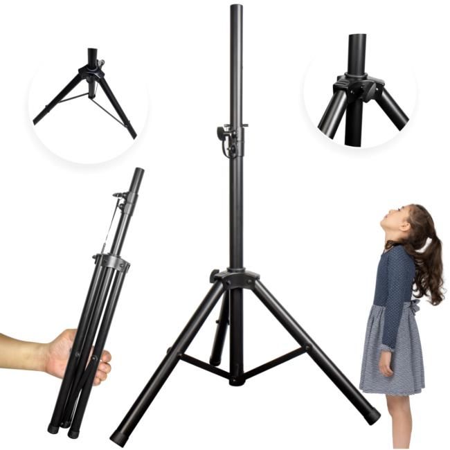 SUPRIMO SOLID 1 stojak tripod statyw kolumnowy sta SUPRIMO SOLID 1 stojak tripod statyw kolumnowy stalowy czarny pin zabezpieczający do 60 kg