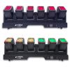  EVOLIGHTS 6 CANNON belka oświetleniowa 6x głowica ruchoma beam efekt ring DMX 6x60W RGBW LED+126x0,3W RGB LED 2x uchwyt montażo