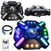  LIGHT4ME MULTIX multiefekt świetlny 3w1 LED sceniczny pilot bezprzewodowy uchwyt montażowy 4x30W RGBW SMD 5060+12x3W RGBWAUV SM