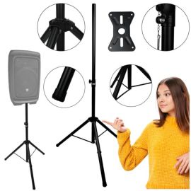  DNA BOX2 stojak tripod statyw kolumnowy żelazny czarny podstawa kolumnowa pin zabezpieczający do 30 kg 