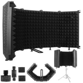  DNA NSN kabina akustyczna przenośna składana 5 paneli ekran studyjny filtr do mikrofonu osłona wyciszająca 