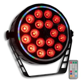 LIGHT4ME RING PAR 18 RGBW - reflektor sceniczny ring DMX + pilot
