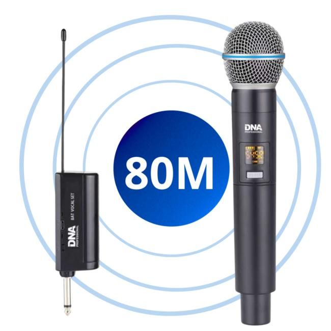 DNA BAT VOCAL SET zestaw bezprzewodowy akumulatoro DNA BAT VOCAL SET zestaw bezprzewodowy do ręki z akumulatorem