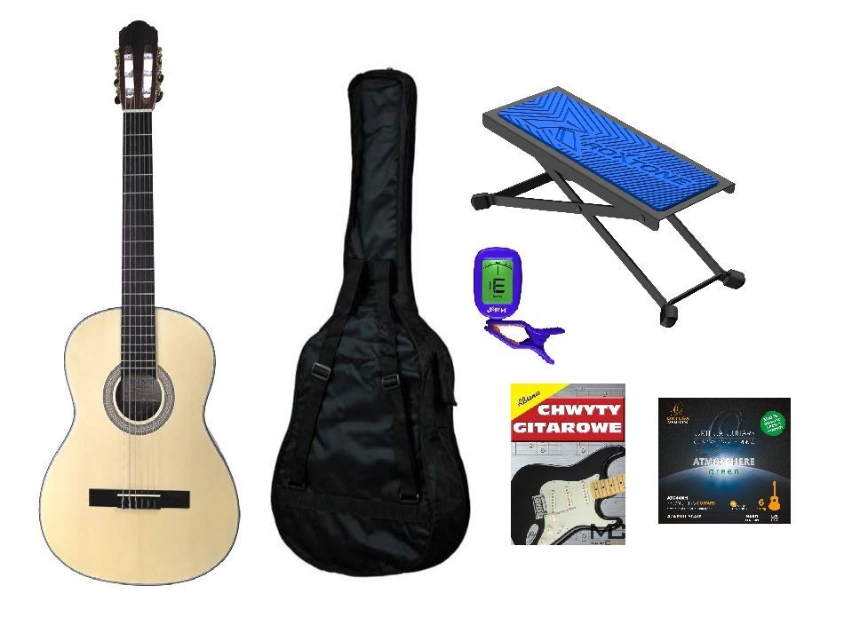 RIVERWEST G-391 - gitara klasyczna + akcesoria