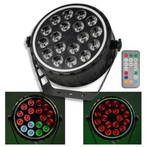 LIGHT4ME RING PAR 18 RGBW - reflektor sceniczny ring DMX + pilot