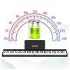 V-TONE PFP pianino cyfrowe przenośne składane czarne 88 klawiszy pulpit do nut pokrowiec USB-C