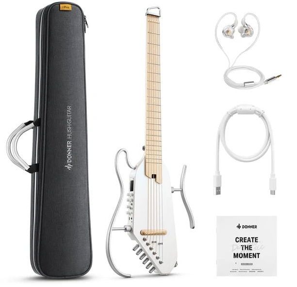 DONNER HUSH I PRO WHITE- gitara elektro-akustyczna czarna