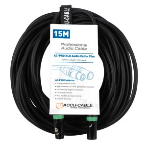 Accu-Cable AC-PRO XLR audio cable 15,0m - przewód mikrofonowy (15m)