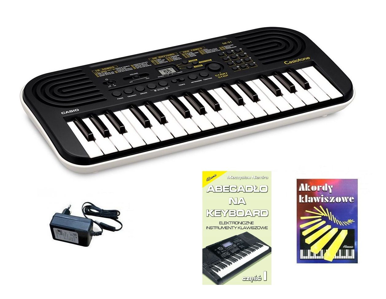 CASIO SA-51 - keyboard + zasilacz + książeczka + kolędy