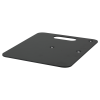 Wentex Base Plate - Powder coated 600 x 600 mm (W x L) - 14 kg - black