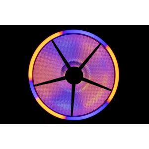 Showtec Goliath - reflektor retro z podwójnym pierścieniem LED RGB