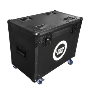  LIGHT4ME ZOOM WASH 19x15W CASE 2IN1 skrzynia transportowa na 2 głowice ruchome akcesoria 4 kółka mechanizm blokady 