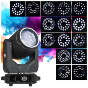  LIGHT4ME FOCUS 200W BEAM RING LED głowica ruchoma oświetlenie sceniczne efekt ring 27x0,5W RGB SMD LED uchwyt montażowy omega 