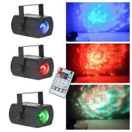  LIGHT4ME WATER WAVE efekt oświetleniowy projektor 3W RGB LED pilot bezprzewodowy uchwyt montażowy