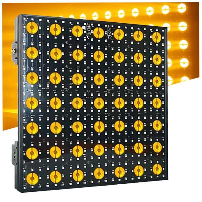  LIGHT4ME STAR PANEL efekt oświetleniowy LED DMX Art-Net 49x3W A+441x0,2W RGB uchwyt montażowy 