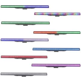  LIGHT4ME LED WALL 363 listwa oświetleniowa DMX dekoracja światłem 36x3W RGB SMD 3535 wypukłe soczewki uchwyt montażowy 