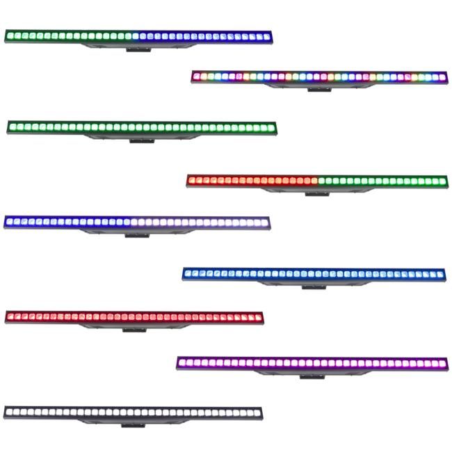  LIGHT4ME LED WALL 363 listwa oświetleniowa DMX dekoracja światłem 36x3W RGB SMD 3535 wypukłe soczewki uchwyt montażowy 
