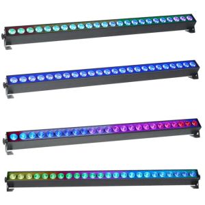  LIGHT4ME AURA PIXEL BAR 24x3W RGBW LED listwa oświetleniowa DMX efekt aura 96x0,2W RGB SMD 5050 dekoracja światłem 2x uchwyt mo